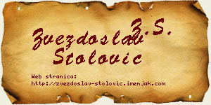 Zvezdoslav Stolović vizit kartica